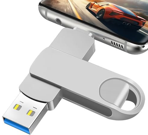 LZKNZT Chiavetta USB C 512GB Pendrive Chiavetta USB 512GB OTG Pen Drive Tipo C 2 in 1 Metallo Pennetta Memoria Stick per PC, Laptop, Smartphone