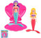2P Mermaids Pool Diving Toys Set with Shell,Swimming Pool Sinking Toy Blue Mermaid Underwater Diving Toy,Kids Swimming Pool Toys Accessories,Little Princess Diving Games Training Girls Mermaid Gifts