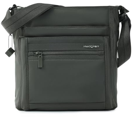 Hedgren Umhängetasche Inner City Orva Crossover RFID Black Ink dunkelgrün