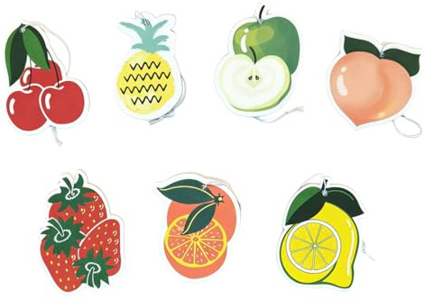 7 Pièces Désodorisant Voiture Arbre à Parfum Diffuseur de Fragrances, Arbre à Parfum Voiture Intérieur, Diffuseur de Parfum Fragrances Durable, Désodorisant Suspendu pour Maison, Bureau, Armoire