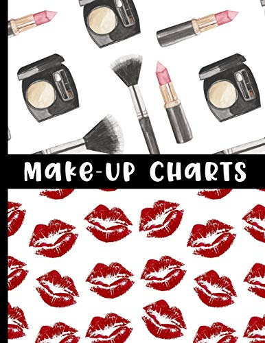 Make-Up Face Charts: Professional Blank Make-Up Artist Face Chart - Give To Your Clients After Applying Their Make-Up, or Use For Practice - Pretty ... - Great Accessory For Beauty Professionals