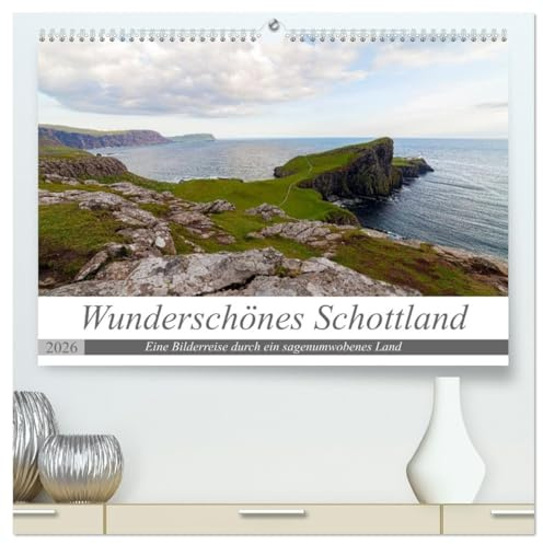 Wunderschönes Schottland - Bilderreise durch ein sagenumwobenes Land (hochwertiger Premium Wandkalender 2026 DIN A2 quer), Kunstdruck in Hochglanz: ... eines wunderschönen Landes. (CALVENDO Orte)