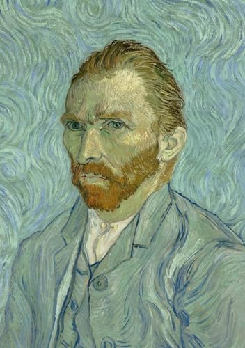 Notizbuch A5 blanko - 100 Seiten 90g/m² - Hardcover Motiv Selbstporträt Vincent van Gogh - FSC Papier: Notebook Journal Diary A5 blanko - Geschenkidee