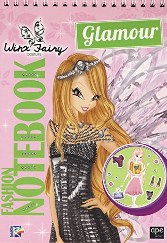 Fashion notebook glamour. Winx Fairy Couture. Con adesivi