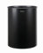 Brabantia Papelera cilíndrica para despacho, 15 litros, negro mate