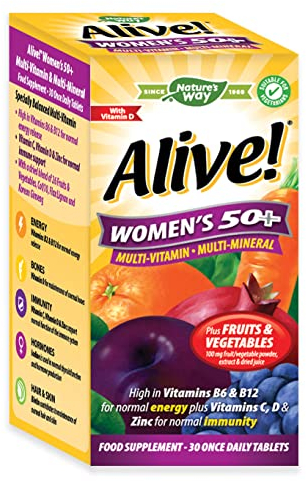 Alive! Women's 50+ Multi-Vitamin and Minerals | 30 Tablets