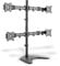 DIGITUS Monitorhalterung - Standfuß - 4 Monitore - Bis 27 Zoll - Bis 4x 8 kg - VESA 75x75, 100x100 - Schwarz