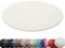 HomebyHome Teppich Rund Hochflor 160 cm Rund - Shaggy Runder Teppich Wohnzimmer Creme Extra Weich und Flauschig - Waschbarer Langflor Teppiche für Schlafzimmer, Küche, Flur - Carpet, Halı, Kilim