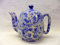 1 Cup Cocktail teapot in Blue Olde England Chintz Design by Heron Cross Pottery.