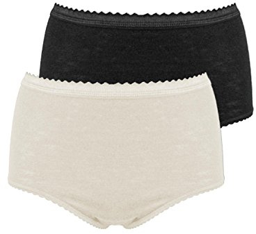 Sangora 2er Sparpack Woll-Damen-Taillenslip 7960741, S-XXL 36-54
