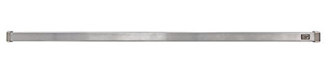 ABUS Fenster-Panzerriegel FPR217 sichtbarer Schutz gegen Einbrüche | stabiler Edelstahl-Riegel | 100 cm lang | abschließbar | AL0125 | silber | 77201