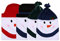 Joielavie Stuhlhussen aus Stoff, Schneemann, Weihnachten, Party, Esszimmer, Dekoration, 4 Stück