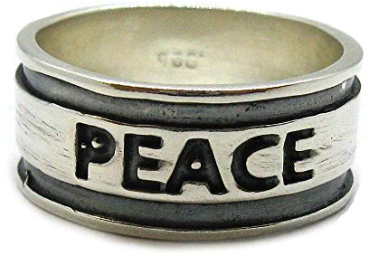 Sterling silber ring solide 925 Peace R002001 EMPRESS