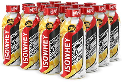 ALL STARS Isowhey Pure High Protein Drink Fertig-Getränk 16 x 500ml Pina Colada - Kalorienarmes & zuckerfreies Sport-Getränk mit 30000mg Wheyprotein-Isolat, Bis zu 7470mg BCAAs