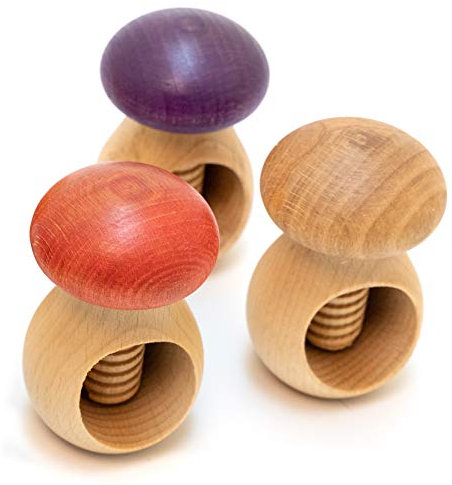 Holzfee Nussknacker Pilz Trio Set (Pilz L-R-H)