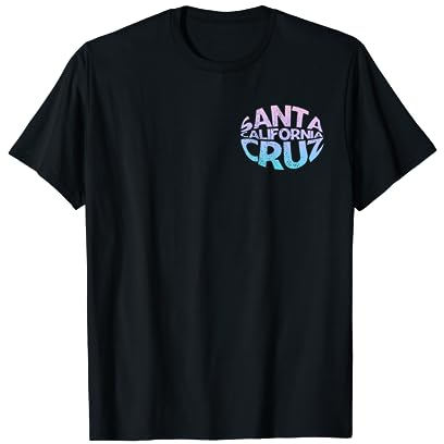 Santa Cruz California Retro Vintage Sonnenuntergang Strand 70er 80er Jahre T-Shirt