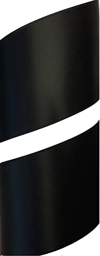 Satinband Double Face 70 mm schwarz