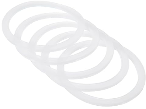 PATIKIL 86mm Wide Mouth Silicone Sealing Rings, 10 Pack Reusable Leak-Proof Gaskets for Mason Jar Lids, Translucent