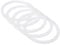 PATIKIL 86mm cerchio Tenuta Silicone Bocca Larga 10 pz Guarnizioni Riutilizzabili No Perdita per Barattolo Tappi Mason Traslucido