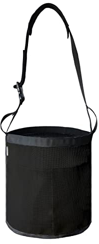 MIYABALA Futterbeutel für Pferde, Nylon-Netz-Körnung, Pferdefutter-Eimer mit verstellbarem Riemen, bequemes Nackenpolster, Nasenpolster und wasserdichter Boden, Schwarz (Schwarz 1P)