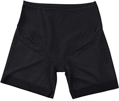 hahuha Butt-Lifting Leggings für Frauen Damen Sheer Mesh Slip Hohe Elastische Komfort Eis Seide Höschen, Schwarz , 36