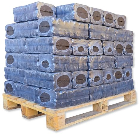 700kg Palette Torfbriketts Torfkohle Naturkohle Braunkohle Gluthalter Dauerbrenner Kamin Ofen Brenn Holz Heiz Kohle Brikett | Energie Kienbacher (700)