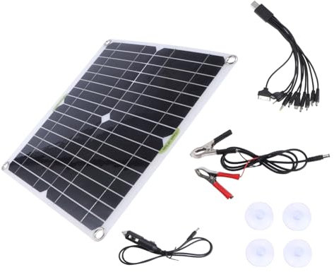OFFSCH Kit Paneles Solares 200w Placas Solares Monocristalinas Batería Incluida