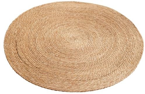 GaoYIYI Round Cattail Grass Cat Scratching Mat, Pets Scratch Carpet, Natural Cattail Grass Cat Scratch Pad, For Indoor Cats Protect Carpets (Size: 16in)
