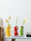 INIFLM Vase en Forme de Fruit en Forme de Fraise, Joli Vase Décoratif en Céramique, Arrangement de Vase à Fleurs, Grand Vase Décoratif pour Centres de Table de Mariage(Jaune)