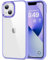 HOOMIL Cover per iPhone 13 Mini, Custodia Anti-Ingiallimento, Antiurto e Anti-Graffi, Retro Rigida Trasparente - Viola chiaro
