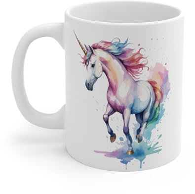 Mug Licorne Majestueuse – Tasse Céramique 325ml avec Design Féérique – Cadeau Magique et Fantaisie Mug Size 11oz