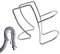 Ganquer Washing Machine Drain Hose Holder, Adjustable Drain Hose Holder Hook Stainless Steel Laundry Tub Hose Guide Clip, Universal Drain Hose Clamp for Drain Hose(silver)