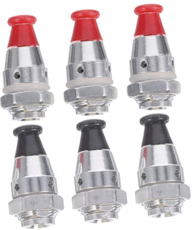 SECFOU 6pcs Aluminum Alloy Pressure Cooker Relief Valve Set High Pressure Safety Valve Parts Color Options Universal Accessories