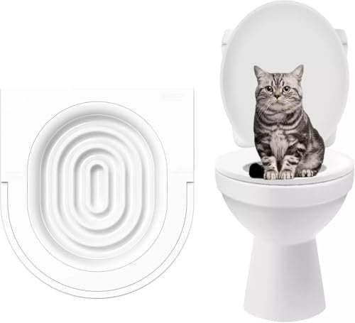 EZ Pack - DURABLE Universal Reusable Environmentally Friendly Cat Toilet Seat Training Kit Litter Tray EASY CLEAN EASY INSTALL