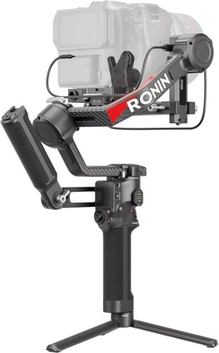 DJI RS 4 Pro, Stabilizzatore Gimbal a 3 assi per fotocamere DSLR e cinema Canon/Sony/Panasonic/Nikon/Fujifilm, Registrazione verticale nativa di 2a generazione, 4,5 kg di carico utile, motori a doppia