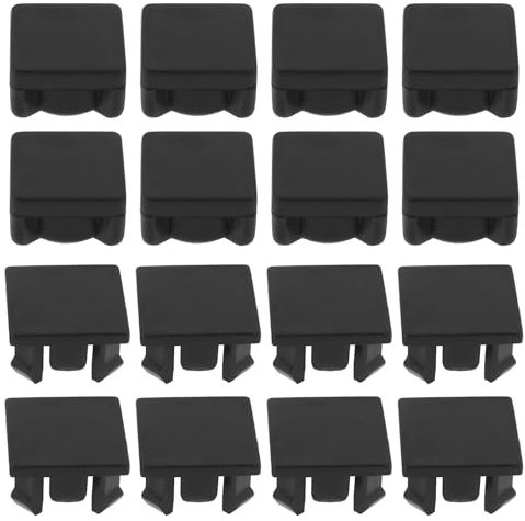 Briny River 16 Stück Gummifüße Schraubenabdeckung Konsolenzubehör Kompatibel mit PlayStation 2 Fat Kompatibel mit PS2 Fat-Konsolensystem Schwarz