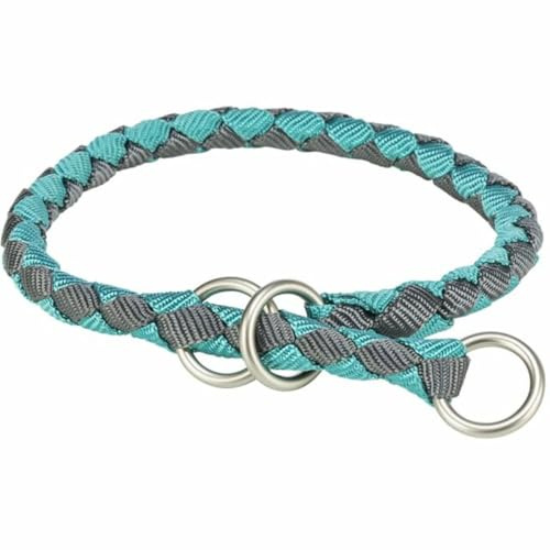 Training Collar Trixie Cavo Graphite Light Blue S/M 35-41 cm - Brand: Trixie - EAN: 4053032678347