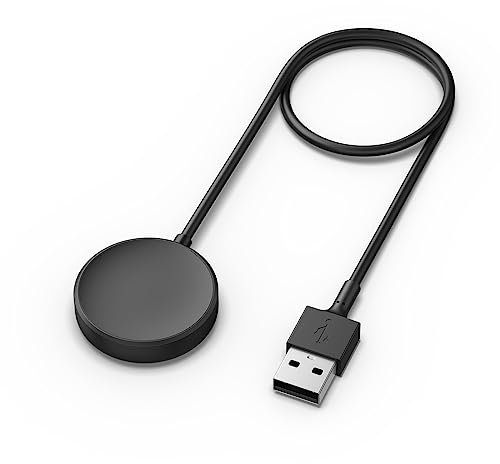 Tobfit ladekabel Ladegerät für Samsung Galaxy Watch 7/7 Ultra/6/6 Classic/FE/5 Pro/5/4/4 Classic/3Active 2/Active,USB Ladekabel für Sm-R500 Sm-R830 Sm-R820 Sm-R840(Schwarz)
