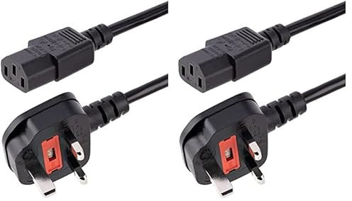 StarTech.com 10ft (3m) UK Computer Power Cable, 18AWG, BS 1363 to C13, 13A 250V, Black Replacement AC Power Cord, Kettle Lead/UK Power Cord, Power Supply Cable, TV/Monitor Power Cable (PXT101UK3M)