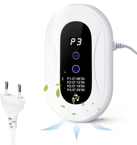 flintronic Generador de Ozono Purificador de Aire, Ionizador de Aire, Inicio Desodorizando Esterilizador de Ozono, para Baño, Cocina, Humo, Coches, Mascotas, Formaldehído y Olor