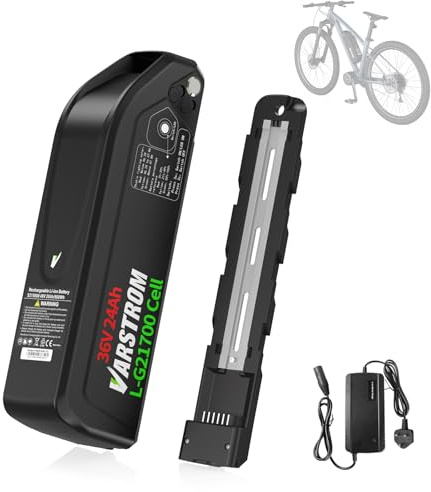Varstrom Ebike Battery-36V 48V 13Ah 15.6Ah 16Ah 20Ah, for Conversion Kit | Downtube Lithium 36V 48V Ebike Battery with Charge, Compatible with Bafang Varstrom Electric Bike Conversion Kits