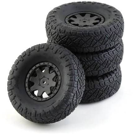 XAQRYQO RC Buggy Gummi Reifen Für Kyosho Für Mini-Z RC-Autos, Upgrade-Teil, 4X4-Crawler-Auto-Ersatzteile, Zubehör, 4 Stück Gummireifen-Rad-Reifen