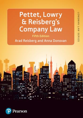 Pettet, Lowry & Reisberg's Company Law: Company Law & Corporate Finance (Longman Law Series)