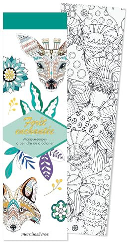 Marque-pages - Forêt enchantée: 50 marque-pages à peindre ou à colorier