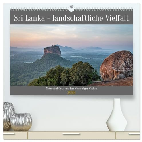 Sri Lanka - landschaftliche Vielfalt (hochwertiger Premium Wandkalender 2026 DIN A2 quer), Kunstdruck in Hochglanz: Landschaftsfotografien aus Sri Lanka. Entstanden Anfang 2022. (CALVENDO Orte)