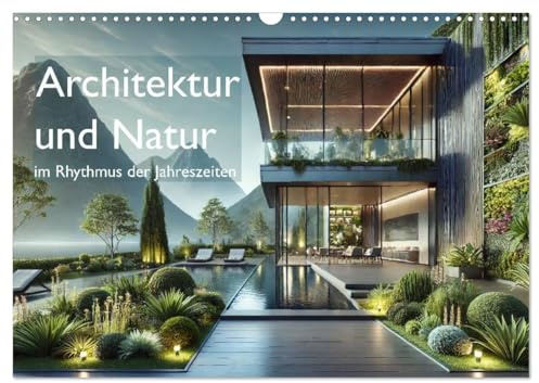 Architektur und Natur im Rhythmus der Jahreszeiten (Wandkalender 2026 DIN A3 quer), CALVENDO Monatskalender: Ein einzigartiger Kalender, der moderne ... der Jahreszeiten verbindet. (CALVENDO Orte)