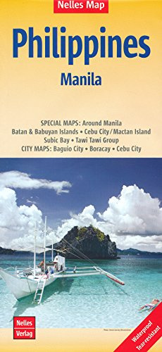 Nelles Map Philippines, Manila (Landkarte) 1 : 1 500 000. Special Maps: Around Manila; City Maps: Manila