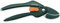 FISKARS Forbici a Incudine per Legno Secco e Duro, Diametro di Taglio 2,2 cm, Lame in Acciaio con Rivestimento Antiaderente, Lunghezza 20 cm, SingleStep, P25, Nero/Arancione