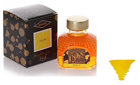 Diamine 80ml Yellow Fountain Pen Ink Bottle