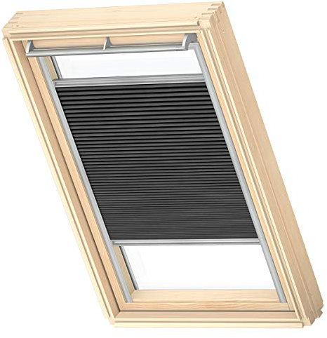 VELUX Original Store Plissé Occultant et Isolant, MK08, Noir Charbon